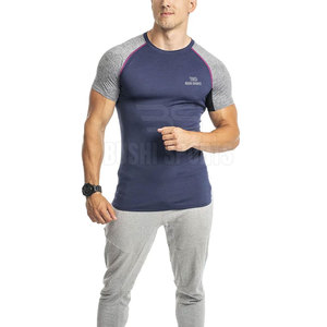 T-shirt de sport léger à séchage rapide, adapté à la musculation, à la course à pied et aux séances d'entraînement. - Product Image 3