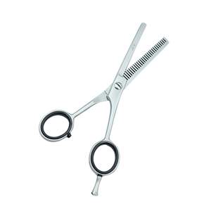 Ciseaux de dégradé professionnels UBI 5,5 pouces pour droitiers, lame en acier inoxydable 32 dents, manche en caoutchouc moyen, pour coiffure et stylisation - Product Image 2