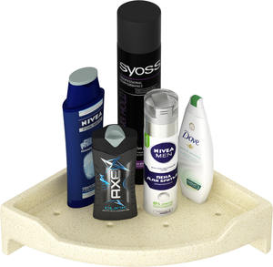 ชั้นวางมุมติดผนังขนาด 12 นิ้ว สำหรับห้องอาบน้ำและเคาน์เตอร์ ใช้งานได้สองแบบ ชั้นวางตาข่ายกันสนิมสำหรับจัดระเบียบห้องน้ำ - Product Image 2