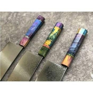 OEM Damascus Pattern 7 Inch Meat Cleaver VG10 Steel <b>Kitchen</b> Cleaver <b>Knife</b> with Wooden Handle - Product Image 3