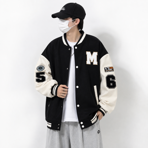 Chaqueta Bomber Casual de Marca de Moda con Cuello Alto y Estampado de Corazones para Hombre y Mujer, Ajuste Holgado, Ideal para Verano y Adolescentes - Product Image 5