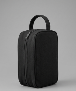 Pochette de rangement en toile noire avec fermeture éclair, sac de transport portable pour le camping, la randonnée et les voyages - Product Image 1