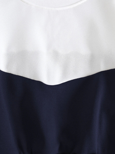 Sweat-shirt en molleton uni pour femme, col montant, manches longues, tricoté, décontracté, broderie personnalisée, streetwear, blanc, bleu marine - Product Image 6
