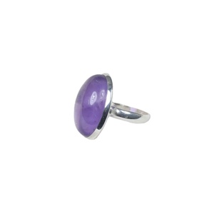 ARTS JEWELS 925 Sterling Silver Rose Gold Plated Men's Fancy Purple Amethyst Gemstone Bezel Setting Certified <b>Ring</b>-Natural Stone - Product Image 1