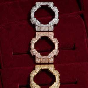 Fully Iced Out Moissanite Diamond <b>Watch</b> Bezel For GA110 <b>Men</b> Women Hip Hop Jewelry <b>Gold</b> Rose <b>Gold</b> Silver - Product Image 4