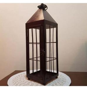 Farol de Metal Negro Moderno de Alta Demanda, Farol para Velas, Decorativo para Interiores y Exteriores, para Decoración del Hogar - Product Image 1
