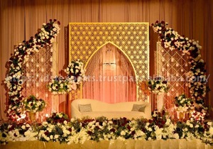 Impressive Modern Theme Metal Mandap for Outdoor Weddings Laser Cut Design for Western Weddings Wedding high quality Australia - Product Image 4