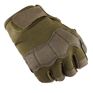 Gants pour hommes pour la musculation, le powerlifting et la musculation en salle de sport, avec poignets ajustables, demi-doigts, nouveau style, gants camouflage vert - Product Image 6