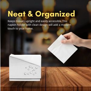 Distributeur de serviettes en acier inoxydable de qualité supérieure pour comptoir, boîte à mouchoirs, compatible lave-vaisselle, écologique, vente en gros - Product Image 3