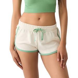Shorts décontractés en coton pour femmes avec cordon de serrage à la taille, shorts de sport d'été, vente en gros, fabricant de shorts de gym pour femmes - Product Image 2