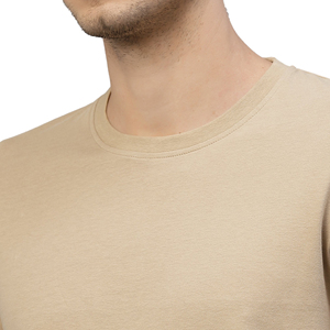 Camisetas de Manga Larga para Hombre de Alta Calidad, 100% Algodón, Color Personalizado, Sólidas, Casuales, Tejidas, Transpirables, Ecológicas, de Secado Rápido - Product Image 3