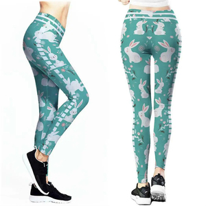 Leggings de yoga pour femmes avec imprimé léopard personnalisé, pantalons de yoga pour femmes, vêtements de fitness et de yoga, legging - Product Image 3