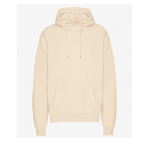 <b>Pink</b> Unisex Hooded Sweatshirt Regular Fit Solid Color Casual French Terry Knitted Pullover Front Pocket Winter 100% Cotton - Product Image 2