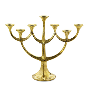 Candelabro de Metal Vintage de 7 brazos para decoración del hogar, soporte de vela hecho a mano, decoración en miniatura para el hogar, regalos de arte Gua - Product Image 2