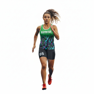 Traje de competición para hombre y mujer, de secado rápido, para entrenamiento, maratón, uniforme de atletismo con sublimación para equipos - Product Image 4