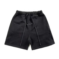 Shorts Hip Hop pour Hommes en Molleton Tricoté 100% Coton Uni, Taille Mi-Haute, avec Cordon de Serrage, Respirant, Séchage Rapide, Décontracté, pour la Gym, OEM