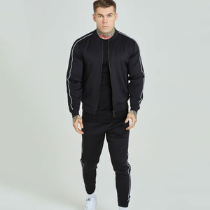 Survêtement décontracté en coton et polyester, uni, respirant, à séchage rapide, unisexe, personnalisable avec logo, pour hommes, vente en gros - Product Image 5