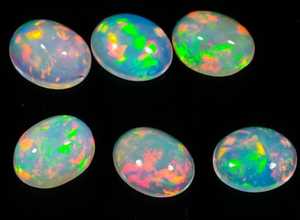Opale d'Éthiopie naturelle, cabochon poli, pierre précieuse en vrac pour la fabrication de bijoux, fournisseur en gros, export international B2B, OEM - Product Image 5
