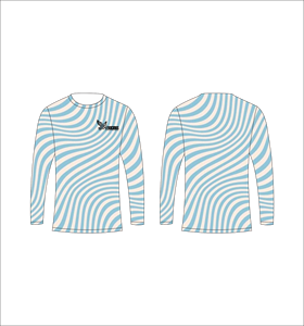 T-shirt de pêche à séchage rapide à rayures zébrées minimalistes, manches longues, sublimation - Product Image 5