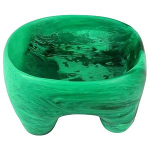 Bol en résine de taille moyenne avec dessus en mousse, bol en résine à l'aspect marbre, bol en résine fait à la main au meilleur prix, fabriqué en Inde - Product Image 1