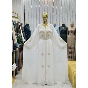 Elegante caftán marroquí para fiestas y ocasiones especiales con takchita bordada, abaya de ajuste cómodo para uso en fiestas. - Product Image 1