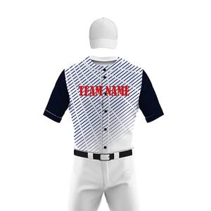 Professional Baseball Uniform Set with Custom Team Name 100% Polyester Fabric Sublimated Design and Embroidery OEM Supplier - Product Image 5