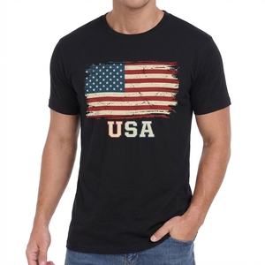 Camisetas exclusivas de cuello redondo con logo personalizado, manga corta para hombre, perfectas para uso casual y al aire libre a bajo precio. - Product Image 1