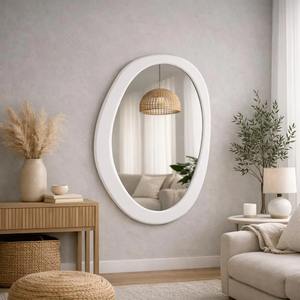 Espejo de Pared de Madera con Incrustaciones de Hoja de Oro, Espejo de Pared de Madera de Lujo para Decoración Elegante del Hogar, Espejo Colgante al por Mayor - Product Image 3