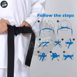 Cinturones de Karate de Diseño Personalizado de Alta Calidad a Precio de Mayoreo, Cinturones de Karate Coloridos Personalizados para Entrenamiento de Artes Marciales - Product Image 4