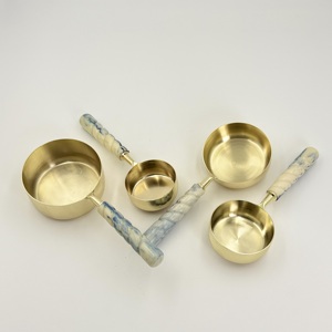 Cucharas y Tazas Medidoras de Acero Inoxidable, Cuchara para Granos de Café, Cuchara Medidora con Recubrimiento PVD Dorado, Herramienta y Accesorios de Bar, Precio Razonable - Product Image 4