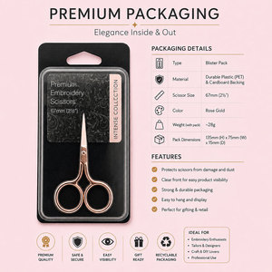 OEM Rose Gold Embroidery <b>Scissors</b> Precision Fine Point <b>Sewing</b> Craft Tool Wholesale - Product Image 5