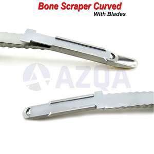 Stainless Steel Dental Bone Scraper Curved with Replaceable Blades Bone Graft Harvesting Instrument for Oral Surgery - Product Image 4
