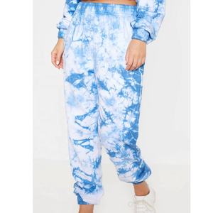 Ensemble de jogging pour femme en molleton bleu uni respirant, coupe décontractée, 2 pièces, vêtements de sport à manches longues, short d'hiver - Product Image 6