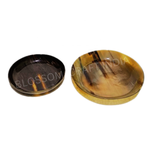 Cuencos para Servir de Cuerno de Búfalo Indio Estilo Italiano, Ecológicos, Naturales, de Ágata, Tallados Decorativos con Animales, Pulidos, Todos los Tamaños, Artesanía - Product Image 3