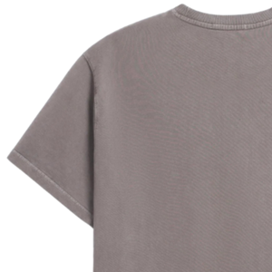 T-shirt décontracté pour homme en jersey 100% coton, couleur marron uni, col rond, style streetwear, coupe ample - Product Image 4