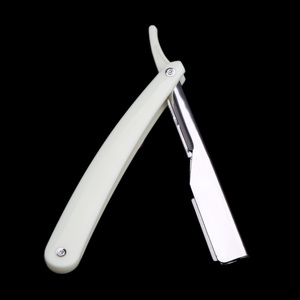 Professional Men's Shaving <b>Razors</b> in Style Cut Throat Plastic Handle Barber Straight <b>Razors</b> - Product Image 3