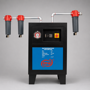 Sécheur d'air réfrigéré industriel pour systèmes de compresseurs d'air, haute efficacité, échangeur de chaleur à tube en cuivre 40 CFM - Product Image 4