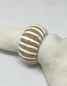 White Jute Eco-Friendly Durable Camping Napkin <b>Ring</b> <b>Circle</b> Shape - Product Image 6