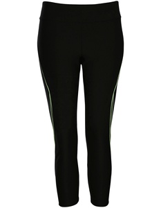 Leggings basiques en tricot pour femmes, 95% coton, longueur intégrale, couleur noire unie, taille élastique, extensibles et doux, 180g, décontractés, toutes saisons - Product Image 1