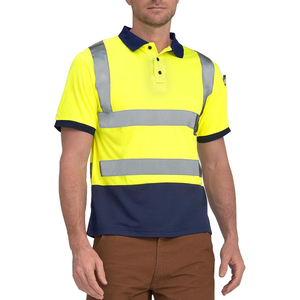 Export Quality Hi Vis Safety <b>Polo</b> Shirt Fluorescent Reflective Safety Clothing Supplier - Product Image 2