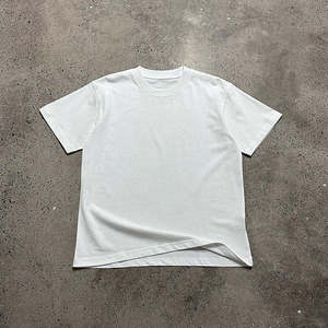 Camiseta de hombre extragrande de corte holgado, 100% algodón, lisa, con hombros caídos, estilo crop, fabricada a medida en fábrica - Product Image 2