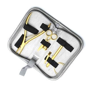 Kit Profesional de Herramientas para Extensiones de Cabello en Estuche de Cuero, Ajustable, para un Estilo Ilimitado, de Alta Calidad para Salón - Product Image 5