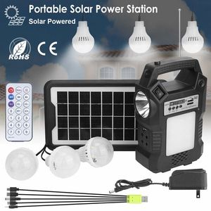 Stazione di Energia Solare Portatile Ricaricabile con Lampada da Giardino e Torcia & 3 Lampadine per Campeggio e Interruzioni di Corrente - Product Image 6