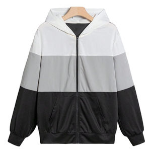 Sweat-shirt à capuche zippé pour homme, en coton, tissu lisse, coupe confortable, style urbain décontracté, veste de mode pour tous les jours - Product Image 1