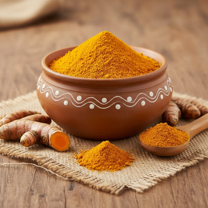 Poudre de curcuma 100 % pure des exportateurs indiens, séchée naturellement, herbes et épices brutes non transformées - Product Image 1