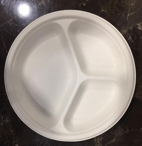 Superior Quality 3CP Square <b>Pulp</b> Moulded Disposable Plate Sustainable Eco Friendly Tableware for Food Packaging Applications - Product Image 4