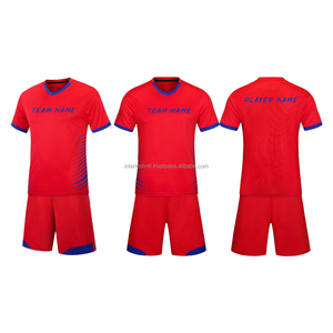 ชุดฟุตบอลแบบกำหนดเองสำหรับการแสดง ชุดแข่งฟุตบอลแบบ sublimated และชุดฝึกซ้อมทีม แขนสั้น ระบายอากาศได้ดี - Product Image 1