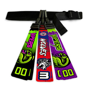 Ceintures de football américain flexibles pour l'entraînement, jeu de tirer les drapeaux pour jeunes, compétition de flag football, personnalisables - Product Image 6