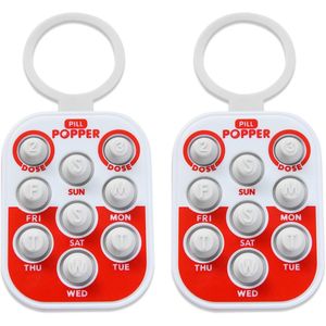 Confezione da 2 Portapillole Promozionali con Funzione di Tracciamento Dosi e Ausilio per la Memoria - Product Image 1