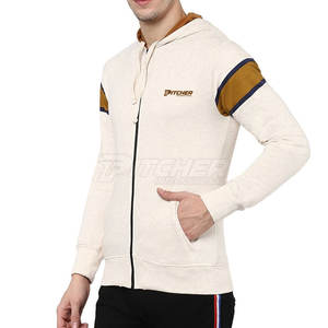 Sweat-shirts à capuche zippés pour hommes, en tissu résistant, avec poches avant et coupe confortable à superpositions - Product Image 2